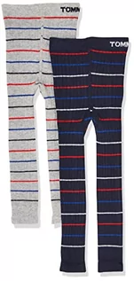 Legginsy - Tommy Hilfiger Legginsy dziecięce (2 sztuki), Tommy Original/Grey Melange, 62/68 cm - grafika 1