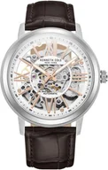 Zegarki męskie - Zegarek męski KENNETH COLE KCWGE2233201 brązowy klasyczny skeleton - miniaturka - grafika 1