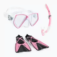 Sprzęt do nurkowania - Zestaw do nurkowania dziecięcy Mares X-One Pirate pink/black - miniaturka - grafika 1