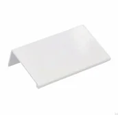 Zawiasy, okucia i inne akcesoria - Uchwyt meblowy krawędziowy 2446 48 Metalowy Biały - miniaturka - grafika 1