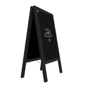 Biuro i firma OUTLET - OUTLET Potykacz wodoodporny z CZARNĄ lakierowaną ramą 100x60cm - stojak reklamowy - miniaturka - grafika 1