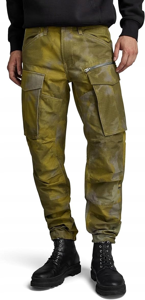 G STAR RAW MĘSKIE SPODNIE BOJÓWKI Z ZAMKIEM W KOLORZE KHAKI 31/32 7BA