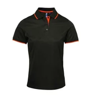 Koszulki sportowe damskie - Damska Koszulka Polo Coolchecker W Kontrastowym Kolorze - miniaturka - grafika 1