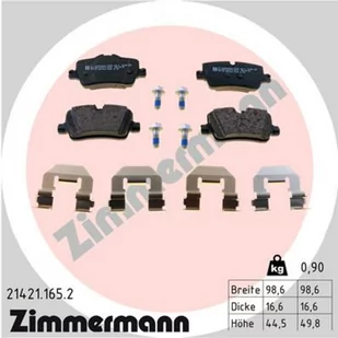 Klocki hamulcowe - komplet ZIMMERMANN 21421.165.2 - Klocki hamulcowe - miniaturka - grafika 1