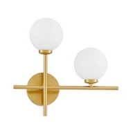 Lampy ścienne - MARSIADA NEO RT kinkiet mosiądz z mlecznymi kulkami 2xG9 - miniaturka - grafika 1