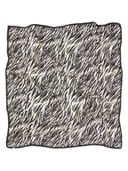 Apaszki i szaliki damskie - Becksöndergaard Jedwabna chusta "Zerona" w kolorze kremowo-czarnym - 100 x 100 cm - miniaturka - grafika 1