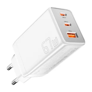 Essager ECTAC-KSB02-Z GaN 67W 2C+A (biały) - Ładowarki samochodowe - miniaturka - grafika 1
