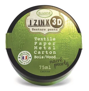 Aladine Pasta 3D, 75 ml, jasnozielona metaliczna - Decoupage - miniaturka - grafika 1