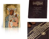 Ikony i obrazy sakralne - Ikona religijna Matka Boża Częstochowska w sukni diamentowej - miniaturka - grafika 1