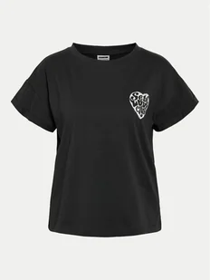 Noisy May T-Shirt Gaby 27032954 Czarny Regular Fit - Koszulki i topy damskie - miniaturka - grafika 1