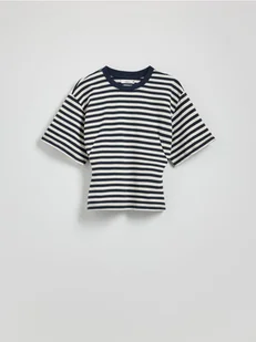 Reserved - Taliowany t-shirt - wielobarwny - Koszulki i topy damskie - miniaturka - grafika 1