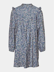 Vero Moda Girl Sukienka codzienna Iris 10301871 Niebieski Regular Fit - Sukienki i spódniczki dla dziewczynek - miniaturka - grafika 1