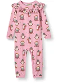 Kombinezony dla dzieci - Småfolk Rampers "Paula" w kolorze jasnoróżowym - miniaturka - grafika 1