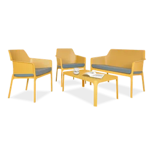 Komplet ogrodowy Nardi NET RELAX Senape - Meble ogrodowe Komplet ogrodowy Nardi NET RELAX Senape - Meble ogrodowe - miniaturka - grafika 1