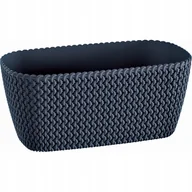Donice - Prosperplast SPLOFY CASE Doniczka 39,7x18x14,5 cm, antracyt DSPC400 - miniaturka - grafika 1