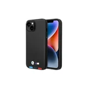 Etui i futerały do telefonów - BMW Nakładka do iPhone 14 Plus 6,7" BMHCP14M22PTDK czarna M HC PU Hot Stamp Tricolor - miniaturka - grafika 1
