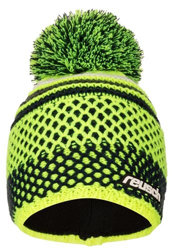 Reusch Ellie Beanie przyjemnie ciepła i wiatroszczelna czapka z dzianiny, uniseks, czapka zimowa z pomponem, do uprawiania sportu i spędzania wolnego czasu, dla kobiet i mężczyzn