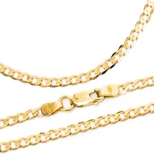 Łańcuszki - Złoty łańcuszek 585 pancerka - miniaturka - grafika 1
