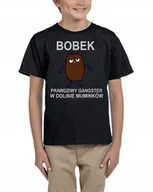 Moda i Uroda OUTLET - 3054 KOSZULKA MUMINKI BOBEK GANGSTER 128 CZARNA - miniaturka - grafika 1