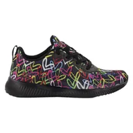 Buty trekkingowe damskie - Buty na co dzień damskie SKECHERS BOBS SQUAD sportowe ozdobne - miniaturka - grafika 1