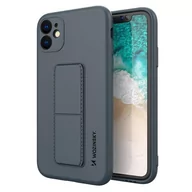 Etui i futerały do telefonów - Wozinsky Kickstand Case elastyczne silikonowe etui z podstawką Samsung Galaxy A22 4G niebieski - miniaturka - grafika 1