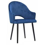 Fotele - Niebieski fotel tapicerowany Jorti 2X - 68 kolorów - miniaturka - grafika 1