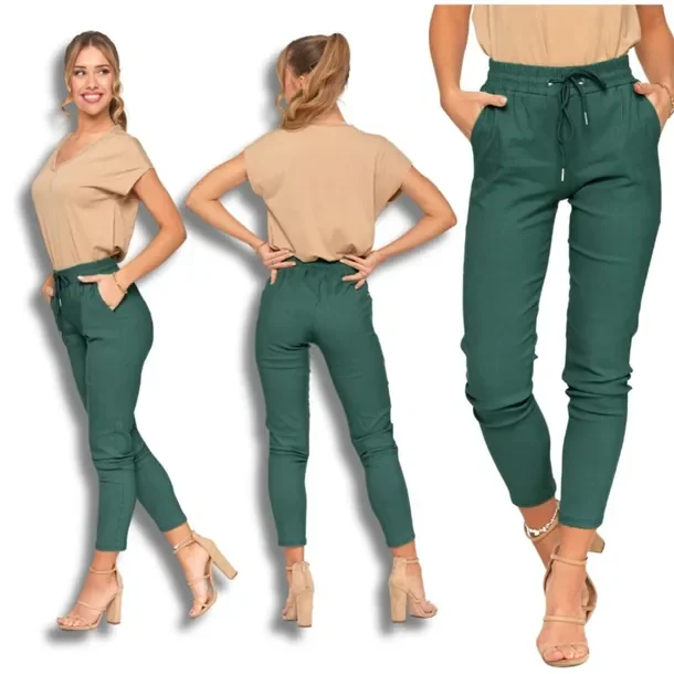 Spodnie Damskie Joggery Elastyczne Wiązane Wygodne Casual MORAJ XXL/3XL
