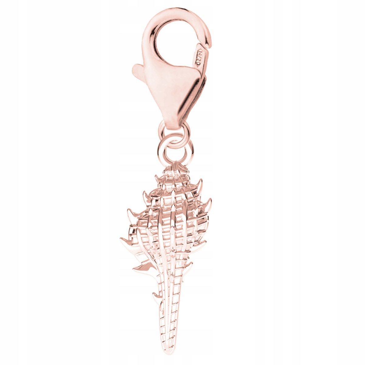 Zawieszka Pozłacana z Muszelką Muszla Muszelki Ocean Plaża Skarb SREBRO 925