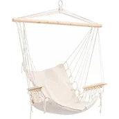 Hamaki - FOTEL HAMAKOWY BOHO W KOLORZE BEŻOWYM - miniaturka - grafika 1