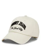 Czapki damskie - Tommy Jeans Czapka z daszkiem Hot Summer AW0AW15959 Beżowy - miniaturka - grafika 1