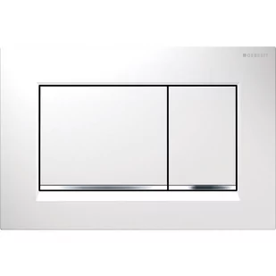 Geberit Sigma 30 przycisk do wc biały chrom biały 115883KJ1 115.883.KJ.1 - Przyciski spłukujące - miniaturka - grafika 1