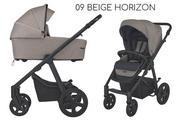 Wózki dziecięce - Espiro HUSKY 2w1 09 Beige Horizon - miniaturka - grafika 1