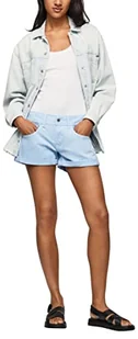 Pepe Jeans Damskie szorty Siouxie, Niebieska (zatoka), 34W - Spodenki damskie - miniaturka - grafika 1