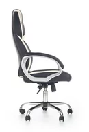 Fotele i krzesła biurowe - Fotel Biurowy Tobart Czarny/Biały - miniaturka - grafika 1