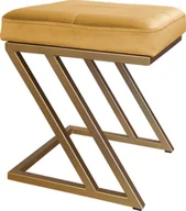 Pufy i podnóżki - Atos Pufa ZETA LOFT taboret podnóżek podstawa złota MG15 - miniaturka - grafika 1