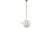 Lampy sufitowe - Lumina Deco Deco NOWOCZESNA LAMPA WISZĄCA MOSIĘŻNA SORENTO D30 LDP 1215-300 (MD+WT) - miniaturka - grafika 1