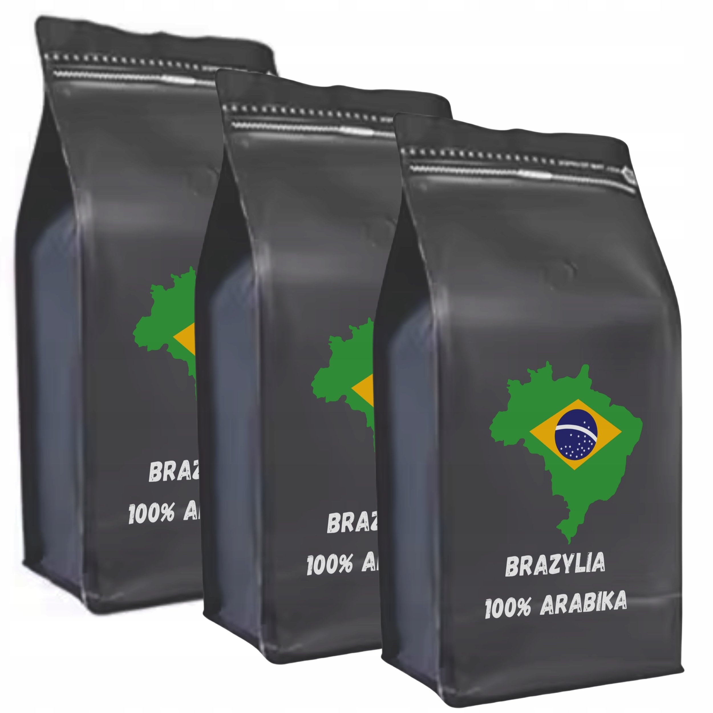 Kawa ziarnista 1kg x3 Cafe Paradise Brazylia 100% Arabica 3kg