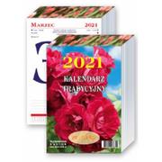 Kalendarze - CODEX Kalendarz ścienny zdzierak 2021, Tradycyjny z Różą, jednodniowy - miniaturka - grafika 1