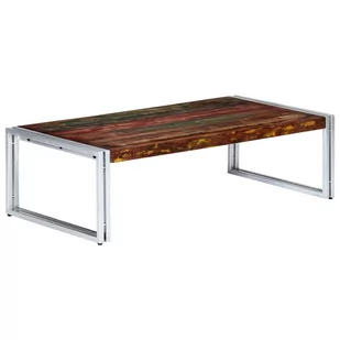 vidaXL Stolik kawowy, 120 x 60 x 35 cm, lite drewno z odzysku - Ławy i stoliki kawowe - miniaturka - grafika 1