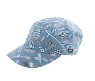 CRAGGI Damska patchworkowa czapka dla Newsboy z niebieską kratką, 55 cm do 61 cm - Czapki dla dzieci - miniaturka - grafika 1