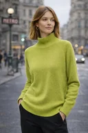 Swetry damskie - Sweter z wełny i kaszmiru NORDIC - miniaturka - grafika 1