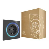 Systemy inteligentnych domów - Fibaro Walli Outlet Single type F antracyt FGWOF-011-8 - miniaturka - grafika 1