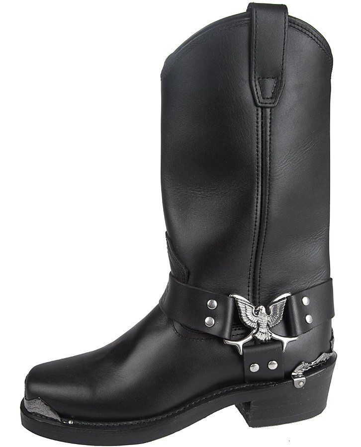 kowbojki GRINDERS - EAGLE HI (BLACK)-44