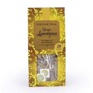 VINTAGE TEAS Ziołowa herbata Vintage Teas Ginger Lemongrass 20x2g 6968-uniw - Herbata - miniaturka - grafika 1