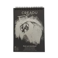 Podobrazia, bloki, papiery - Blok czarny na spirali, A5, Creadu - miniaturka - grafika 1