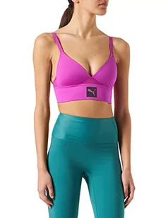 PUMA Wyściełana braletka Longline Wyściełany biustonosz Kobiety , Różowe połączenie , XS - Biustonosze - miniaturka - grafika 1