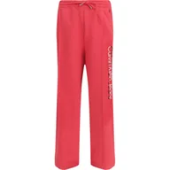 Spodnie sportowe damskie - CALVIN KLEIN JEANS Spodnie dresowe | Regular Fit - miniaturka - grafika 1