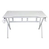 Biurka gamingowe - Biurko COBRA CR3010WH Biały - miniaturka - grafika 1