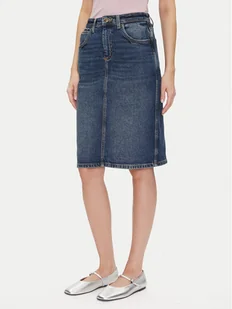 Lee Spódnica jeansowa 112355270 Granatowy Regular Fit - Spódnice - miniaturka - grafika 1