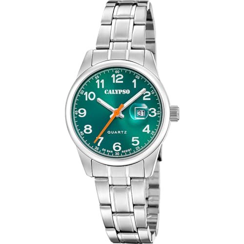 Calypso Dress Watch K5873/5, zielony, pasek, Zielony, bransoletka